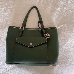 Green Michael kors purse